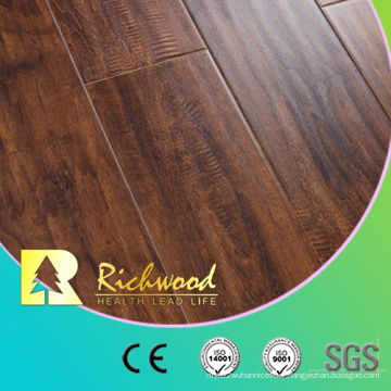 Hand-Scraped 12.3mm Walnut AC3 E1 Laminated Laminate Wood Flooring